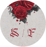 Aufkleber Hochzeit Drachenliebe Aufkleber, selbstklebend, rund grau mit schwarzem und weißem Drachen zu einem Herz verschlungen