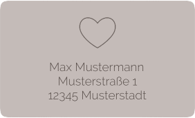 Klick: Details zu Empfängeretikett Hochzeit "Lebenstraum" anzeigen Empfängeretikett Hochzeit Lebenstraum 63,5 x 38,1 mm grau