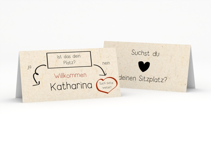 Tischkarte Hochzeit Entscheidung Tischkarten