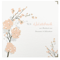 Klick: Details zu Gästebuch Selection Hochzeit "Salerno" anzeigen Gästebuch Selection Hochzeit Salerno Leinen-Hardcover apricot