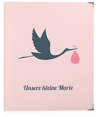 Baby Fotoalbum Einzigartig 21 x 25 cm rosa