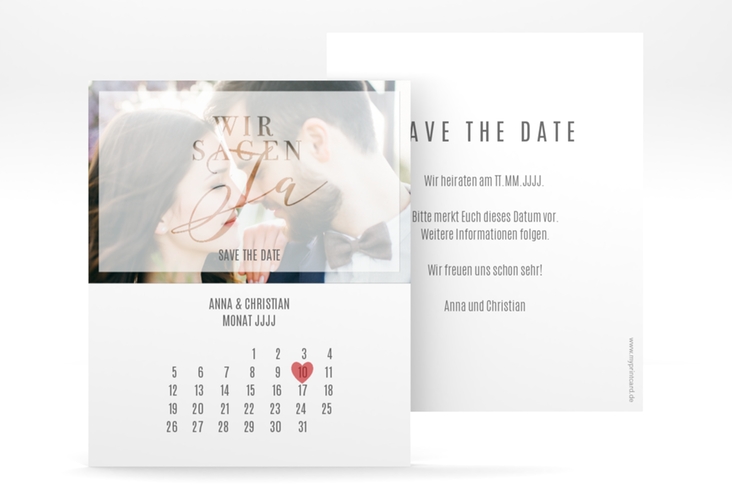 Save the Date-Kalenderblatt "Amazing" Kalenderblatt-Karte