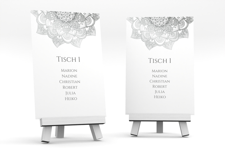 Tischaufsteller Hochzeit Delight Tischaufsteller grau