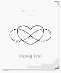 Hochzeitsalbum Infinity 21 x 25 cm blau