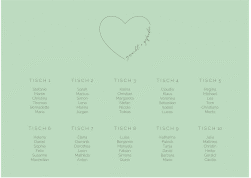 Klick: Details zu Sitzplan Poster Hochzeit "Lebenstraum" anzeigen Sitzplan Poster Hochzeit Lebenstraum 70 x 50 cm Poster mint