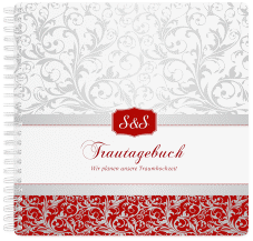 Klick: Details zu Trautagebuch Hochzeit "Latina" anzeigen Trautagebuch Hochzeit "Latina" Trautagebuch Hochzeit rot