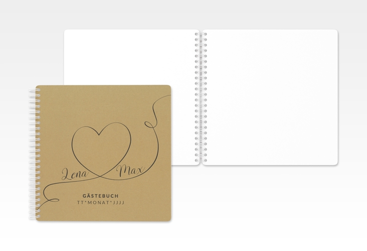 Gästebuch Hochzeit Herzensbund Ringbindung