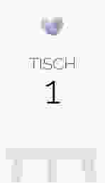 Tischnummer Hochzeit Fingerprint Tischaufsteller lila schlicht mit Fingerabdruck-Motiv