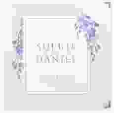 Gästebuch Selection Hochzeit Blauregen Leinen-Hardcover blau mit Wisteria-Blüten