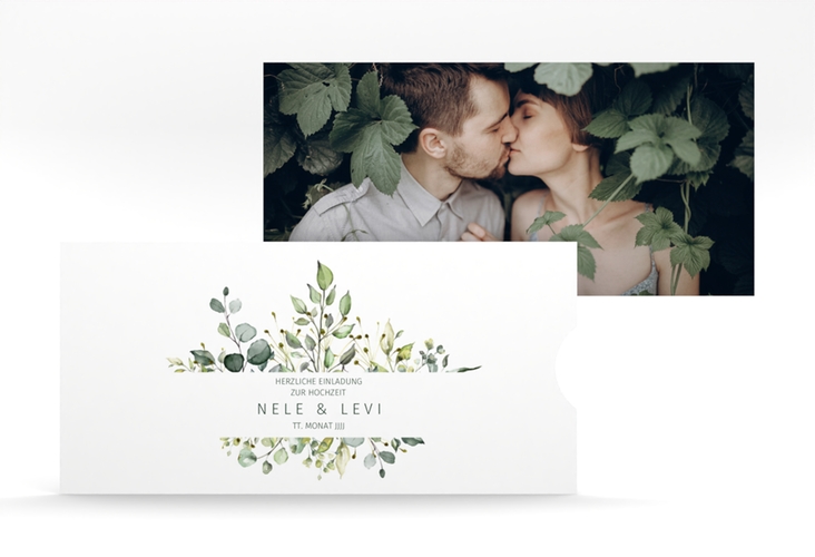 Hochzeitseinladung Enchanting Einsteckkarte weiss
