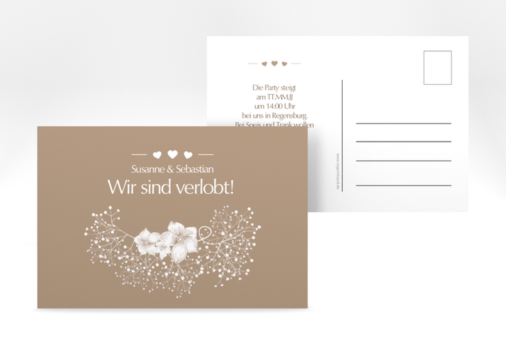 Verlobungskarte Hochzeit Jena A6 Postkarte