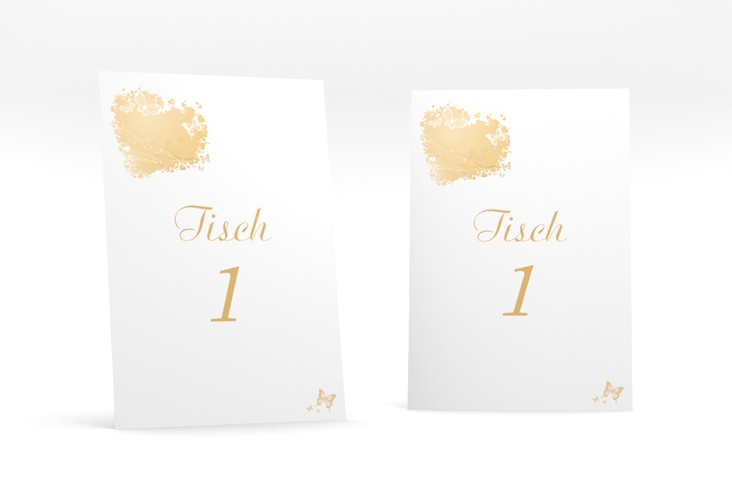 Tischnummer Hochzeit Mailand Tischaufsteller beige