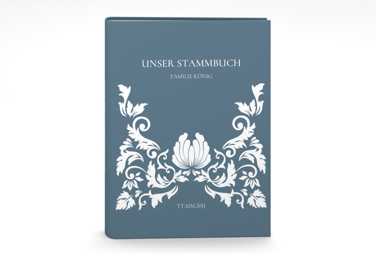 Stammbuch A5 Royal Stammbuch A5 mit barockem Blumen-Ornament