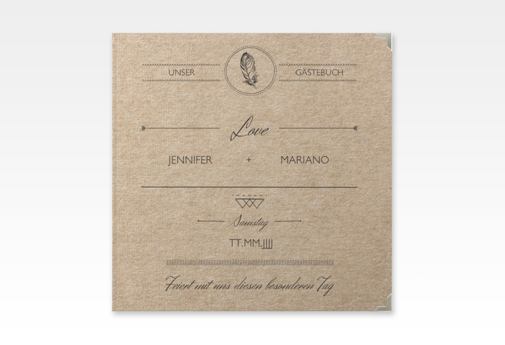 Gästebuch Selection Hochzeit Colorado Leinen-Hardcover Kraftpapier
