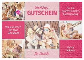 Klick: Details zu Fotopuzzle 1000 Teile "Fotoshooting" anzeigen Fotopuzzle 1000 Teile Fotoshooting 1000 Teile rosa