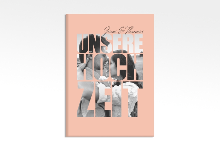 Willkommensschild Leinwand Letters 50 x 70 cm Leinwand apricot