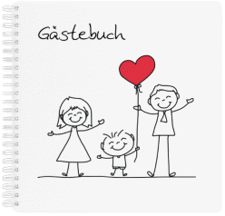 Klick: Details zu Gästebuch Hochzeit "Family" anzeigen Gästebuch Hochzeit "Family" Ringbindung weiss