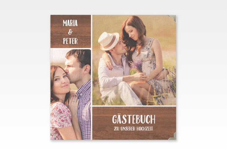 Gästebuch Selection Hochzeit "Landliebe" Leinen-Hardcover braun