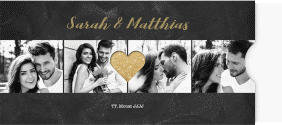 Klick: Details zu Hochzeitseinladung "Sparkly" anzeigen Hochzeitseinladung Sparkly Einsteckkarte gold