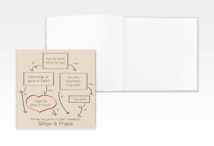 Gästebuch Creation Entscheidung 20 x 20 cm, Hardcover