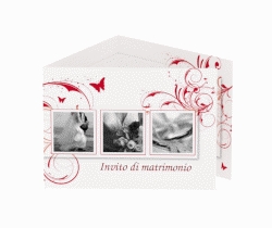 Klick: Details zu Inviti matrimonio collezione Palma anzeigen Inviti matrimonio collezione Palma A6 doppelt geklappt marrone