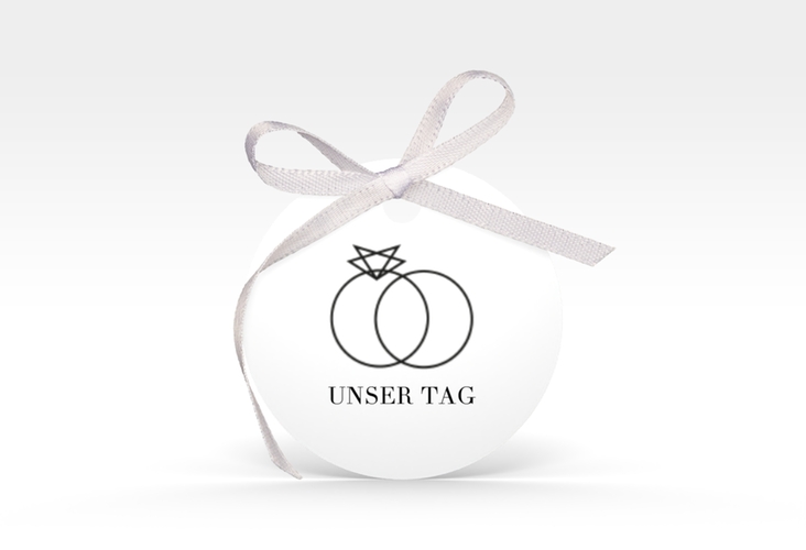 Geschenkanhänger Hochzeit Rings Geschenkanhänger, rund