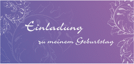 Klick: Details zu Einladung Geburtstag "Peter/Petra" anzeigen Einladung Geburtstag "Peter/Petra"