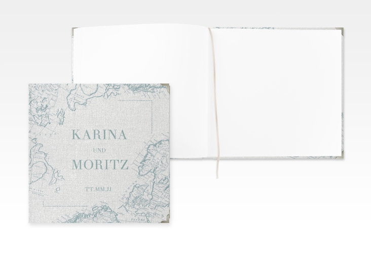 Gästebuch Selection Hochzeit Voyage Leinen-Hardcover mint