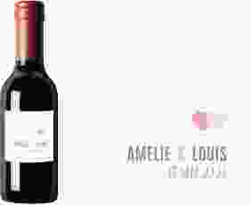 Piccoloetikett Hochzeit Couple Etikett Piccolo rosa