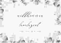 Willkommensschild Poster Poesia 70 x 50 cm Poster weiss
