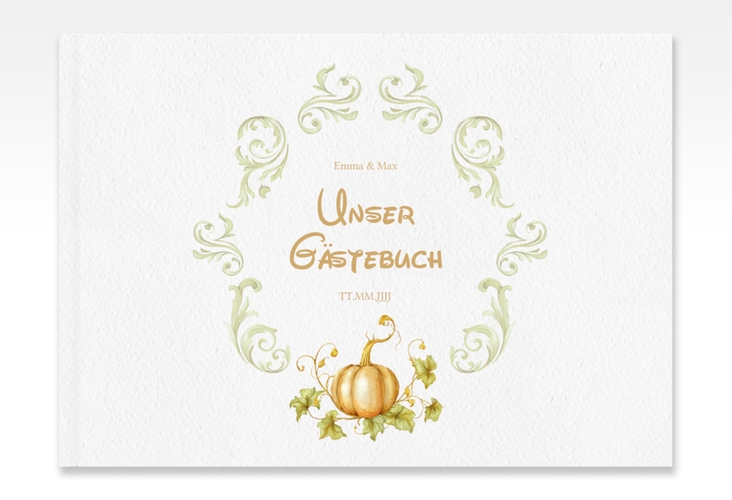 Gästebuch A4 quer Märchenhaft A4 quer, Hardcover gruen