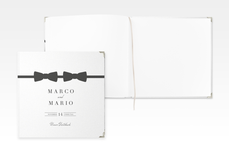 Gästebuch Selection Hochzeit Suits Leinen-Hardcover schwarz