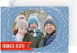 Klick: Details zu Weihnachtskarte "Flockentanz" anzeigen Weihnachtskarte "Flockentanz"
