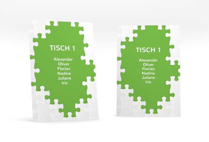 Tischaufsteller Hochzeit Puzzle Tischaufsteller