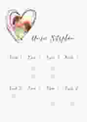 Sitzplan Poster Hochzeit Liebe 50 x 70 cm Poster pink