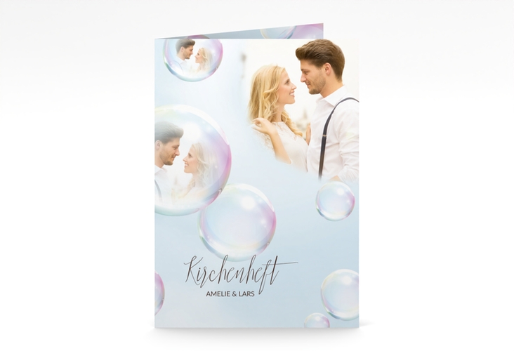 Kirchenheft Hochzeit Dreams A5 Klappkarte hoch weiss hochglanz