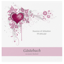 Klick: Details zu Gästebuch Creation Hochzeit "Triest" anzeigen Gästebuch Creation Hochzeit Triest 20 x 20 cm, Hardcover pink