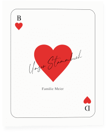 Stammbuch A4 "Kartenspiel"