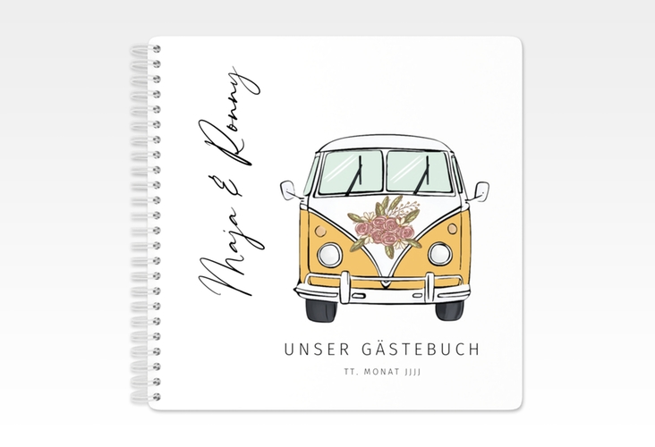 Gästebuch Hochzeit Hochzeitsbulli Ringbindung