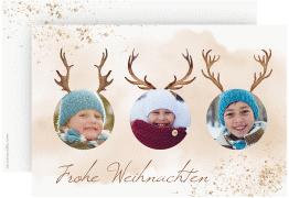 Klick: Details zu Weihnachtskarte "Rentierbande" anzeigen Weihnachtskarte "Rentierbande"