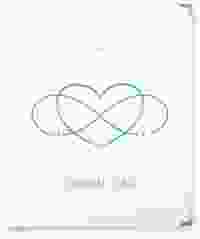 Hochzeitsalbum Infinity 21 x 25 cm tuerkis
