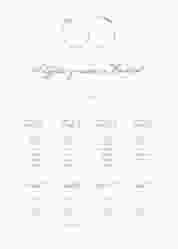 Sitzplan Poster Hochzeit Trauringe 50 x 70 cm Poster grau minimalistisch gestaltet mit zwei Eheringen