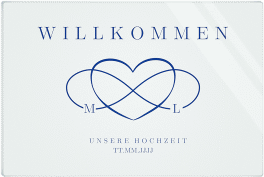 Klick: Details zu Willkommensschild Acryl "Infinity" anzeigen Willkommensschild Acryl Infinity 60 x 40 cm Acryl blau