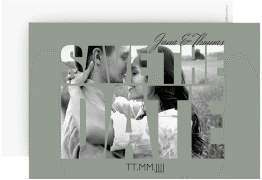Save the Date-Karte Hochzeit "Letters"