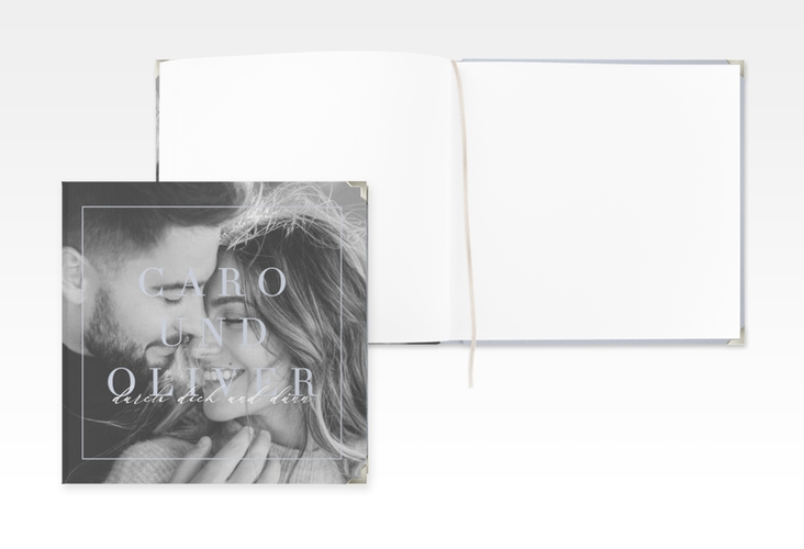 Gästebuch Selection Hochzeit Moment Leinen-Hardcover blau