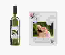Etichette vino matrimonio collezione Modena Etikett Weinflasche 4er Set lila