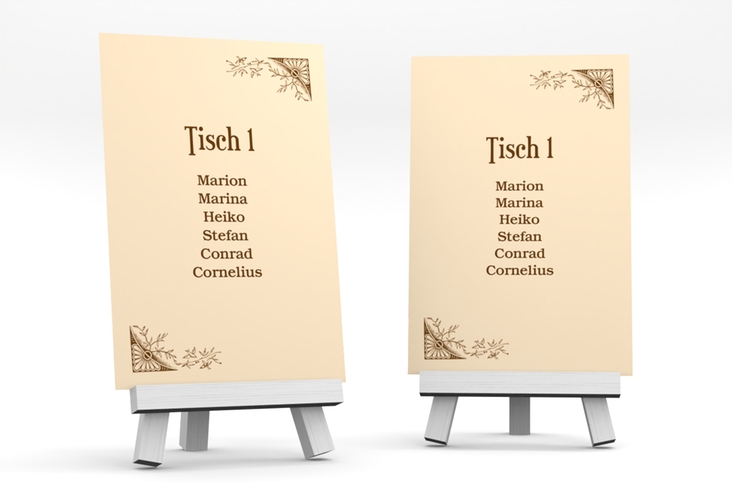 Tischaufsteller Hochzeit Storybook Tischaufsteller