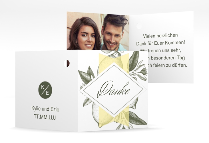 Geschenkanhänger Hochzeit "Lemon" Geschenkanhänger 10er Set