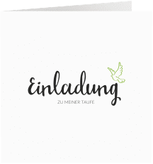 Einladung Taufe "Belief"