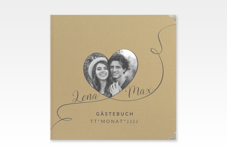 Gästebuch Selection Hochzeit Herzensbund Leinen-Hardcover